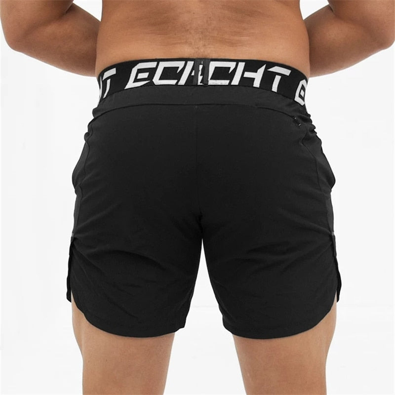 Novos shorts masculinos fitness, secagem rápida, sport jogger, calção de ginásio ou praia