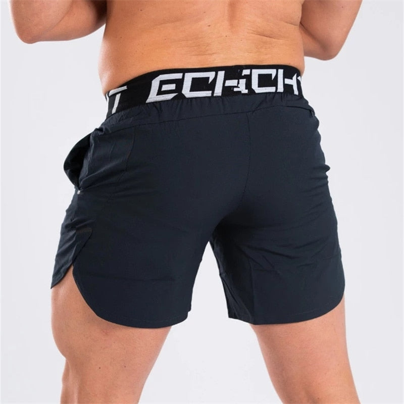 Novos shorts masculinos fitness, secagem rápida, sport jogger, calção de ginásio ou praia