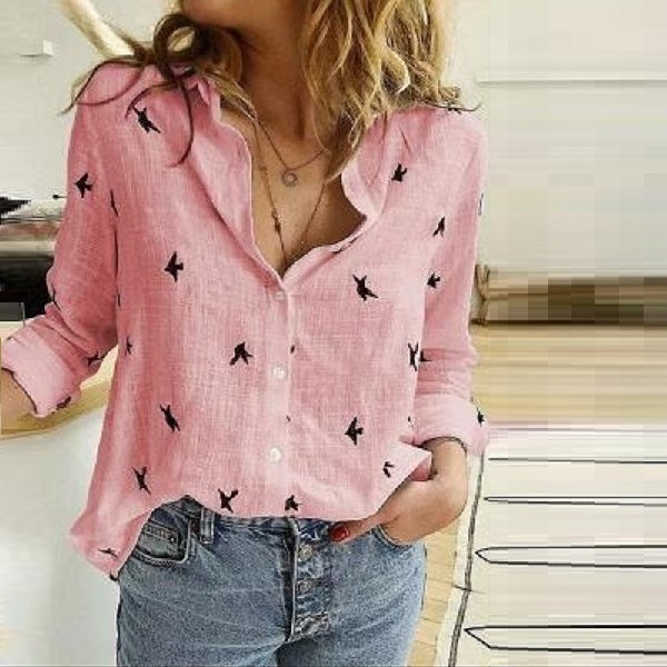 Camisa Cardigan Top Lady  Manga Comprida